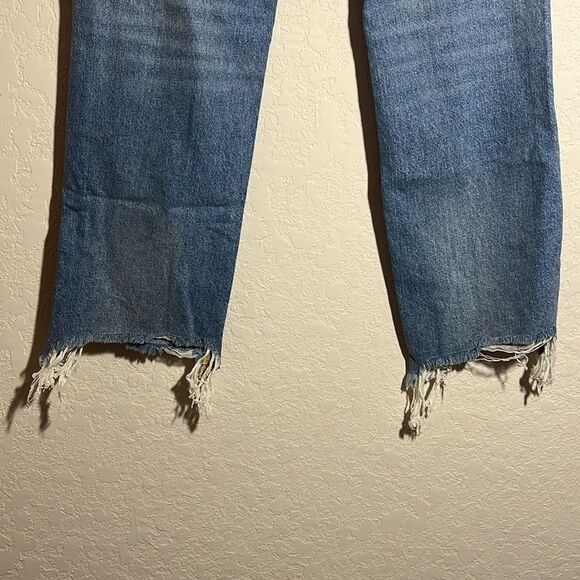 NWT Free People We the Free Maggie Ripped Crop Straight Leg Jeans Size 25 - Picture 8 of 12